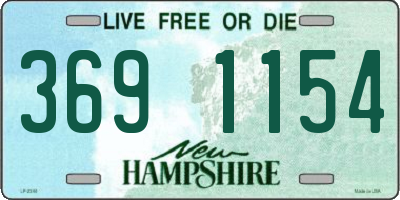 NH license plate 3691154
