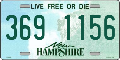 NH license plate 3691156