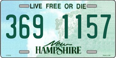 NH license plate 3691157