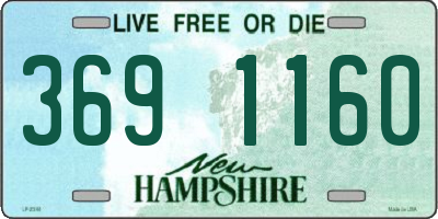 NH license plate 3691160