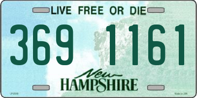 NH license plate 3691161