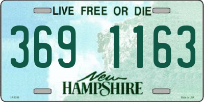 NH license plate 3691163