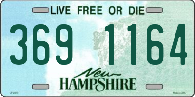 NH license plate 3691164