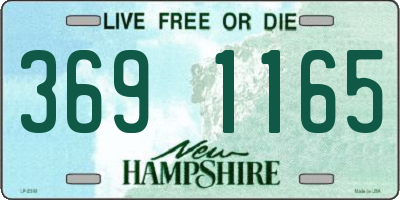 NH license plate 3691165
