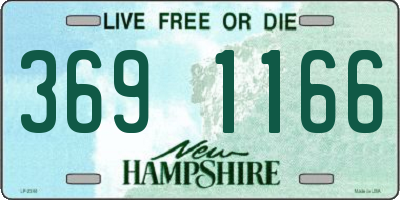 NH license plate 3691166