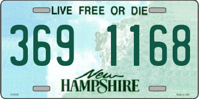 NH license plate 3691168