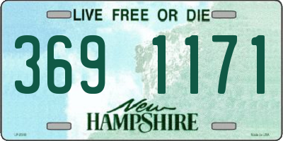 NH license plate 3691171
