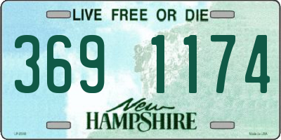 NH license plate 3691174