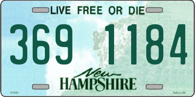 NH license plate 3691184