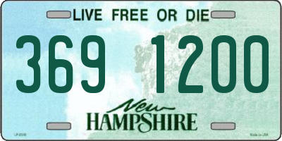 NH license plate 3691200