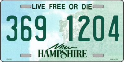 NH license plate 3691204