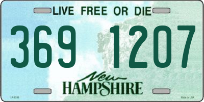 NH license plate 3691207
