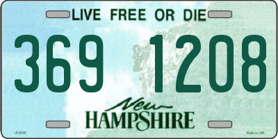 NH license plate 3691208