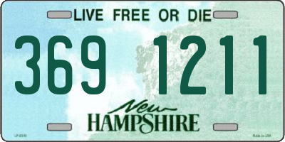 NH license plate 3691211