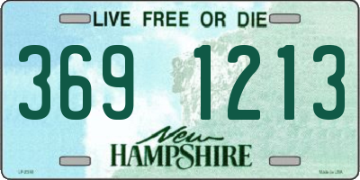 NH license plate 3691213