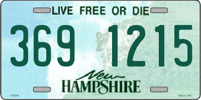 NH license plate 3691215