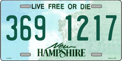 NH license plate 3691217
