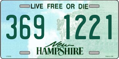 NH license plate 3691221