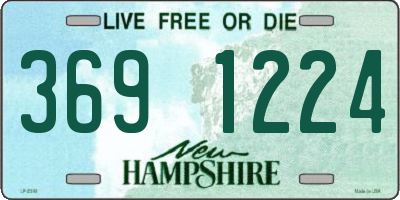 NH license plate 3691224