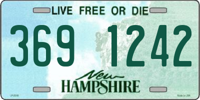 NH license plate 3691242
