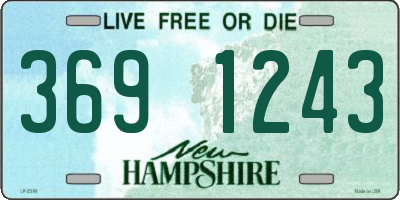 NH license plate 3691243