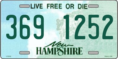 NH license plate 3691252