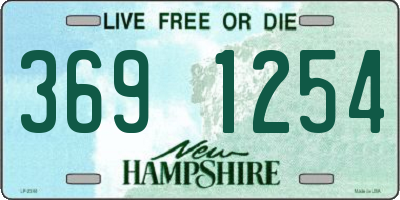 NH license plate 3691254