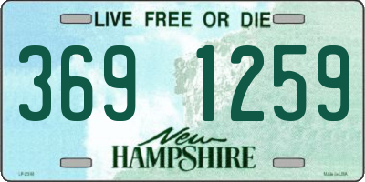 NH license plate 3691259