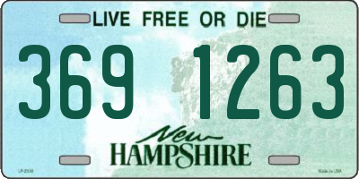 NH license plate 3691263