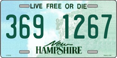 NH license plate 3691267