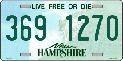 NH license plate 3691270
