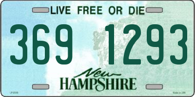 NH license plate 3691293
