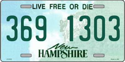 NH license plate 3691303