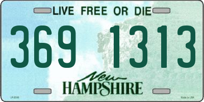 NH license plate 3691313
