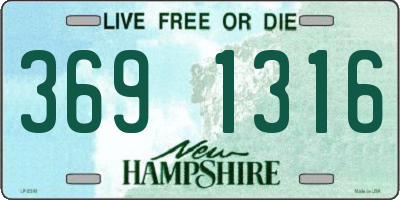 NH license plate 3691316
