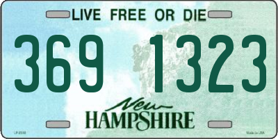 NH license plate 3691323