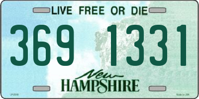 NH license plate 3691331