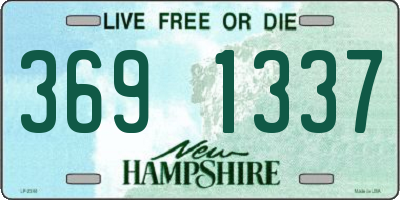NH license plate 3691337