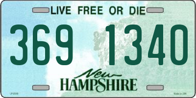 NH license plate 3691340