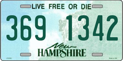 NH license plate 3691342