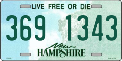 NH license plate 3691343