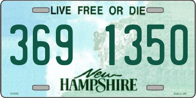 NH license plate 3691350
