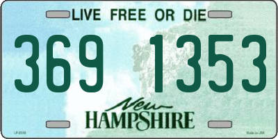 NH license plate 3691353