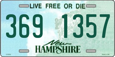 NH license plate 3691357