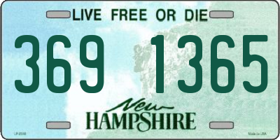 NH license plate 3691365