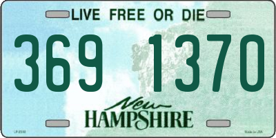 NH license plate 3691370