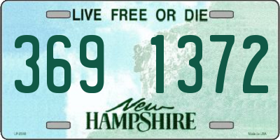 NH license plate 3691372