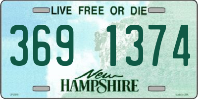 NH license plate 3691374