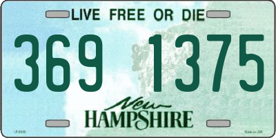 NH license plate 3691375