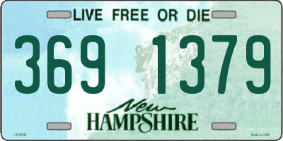 NH license plate 3691379
